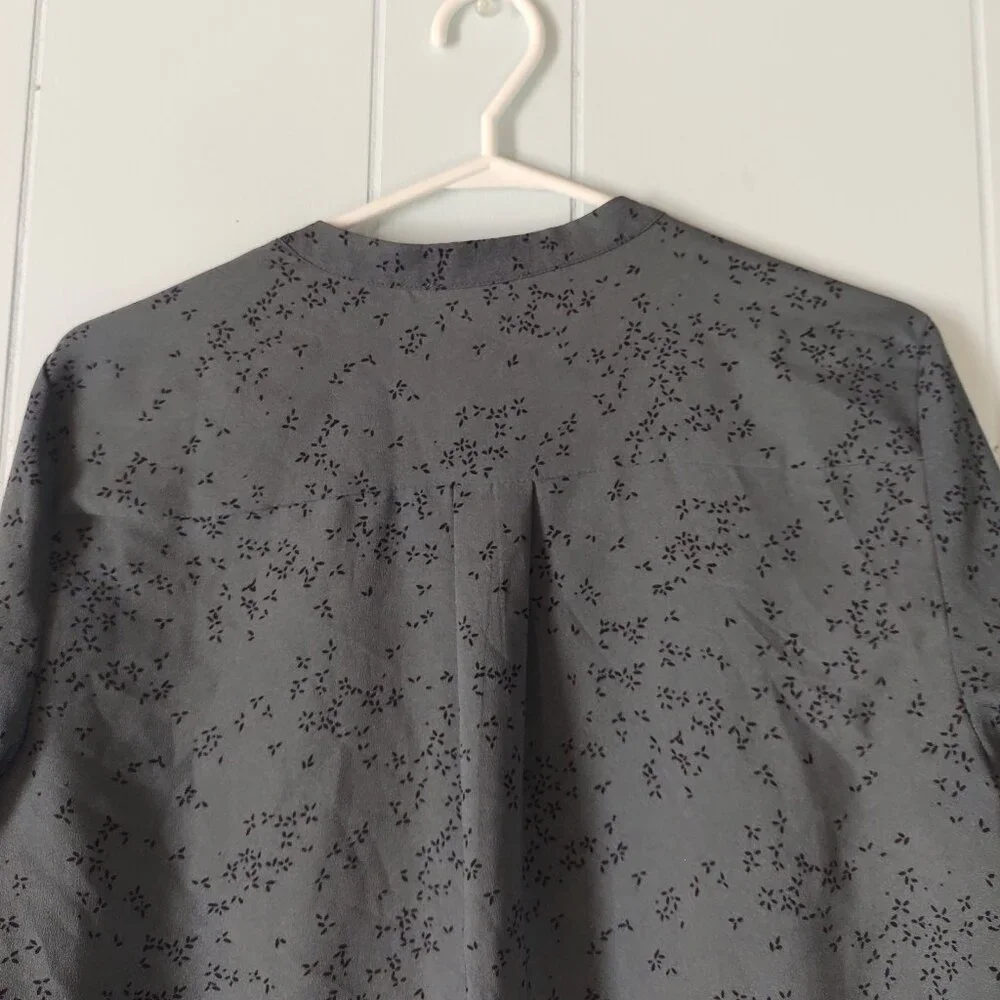 Hilary Radley Long Sleeve Printed Popover Blouse - Picture 4 of 7